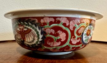 Late 1800s Japanese Imari Dragon Bowl