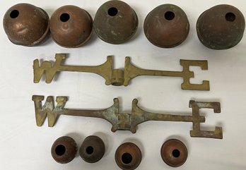 Copper And Brass Weathervane Parts