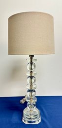 Glass Lamp With Balls & Disc Glass