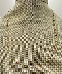 14k And Enamel Necklace 8