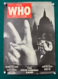 The Who 1975 Tour Concert Poster