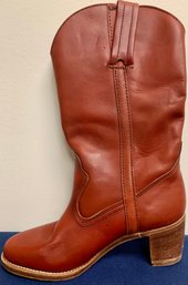 Dexter Boot Makers Leather Cowboy Boots, Size 8, Made In USA