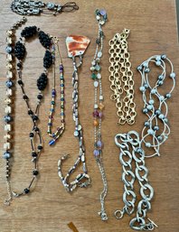 Lot Of Vintage Costume Jewelry Necklaces