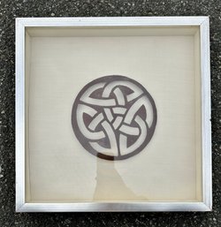 Decorative Metal Art In Shadow Box