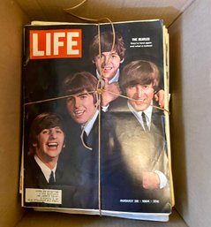 Lot Of Vintage Life Magazines Beatles And More