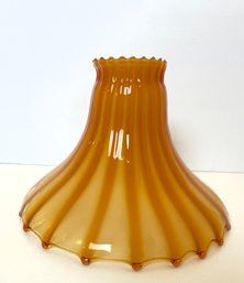 Antique Glass Oil Lamp Shade