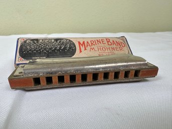 M Horner Marine Band Harmonica In Box