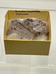 Rubellite/Lepidolite Geode ~ California