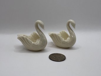 2 Small Lenox Swans 2'