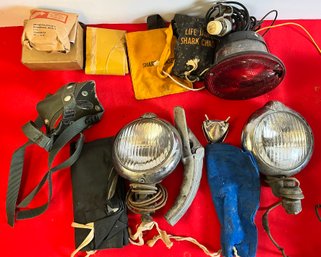 Lot Of Car Related Items In Case.