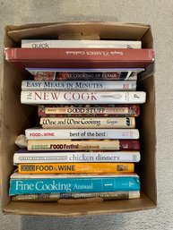 Box Lot Of Cookbooks