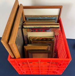 Red Crate Of Frames.