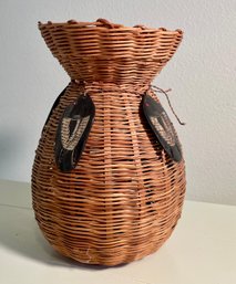 Decorative Basket With Hanging Fish