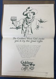 Portfolio Of Golden West Coffee Advertisements.