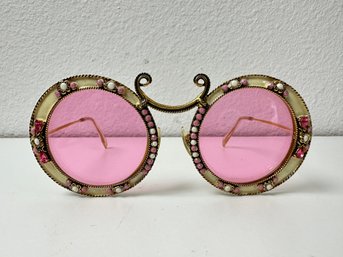 Vintage Christian Dior Pink Lens Sunglasses