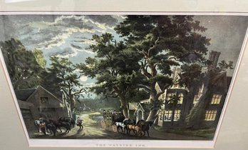 Currier And Ives Print, The Wayside Inn.