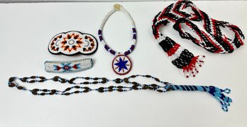 Lot Of Vintage Native Beaded Items