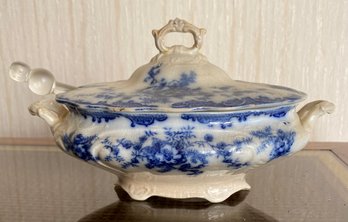 Flow Blue Small Tureen