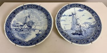 Two Delfts Blue Decretive Plate