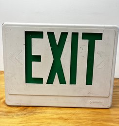 Vintage Lithonia Exit Sign