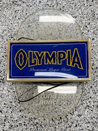 Olympia Beer Plastic Sign