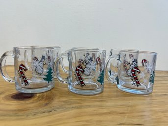 Six Vintage Starbuck Made In USA Christmas Mugs