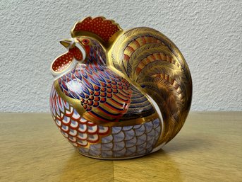 Royal Crown Derby Rooster Paperweight