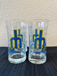 Vintage 1977 Seattle Mariners Glasses Set Of 4 -Local Pick Up