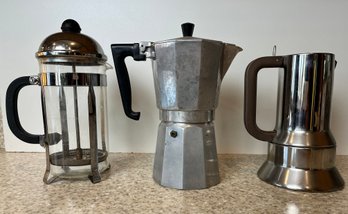 3 Coffee Pots