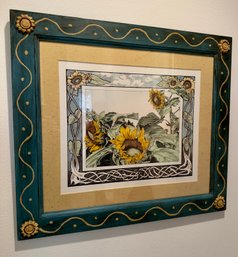 Framed Sunflower Signed Print