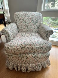Small Floral Side Chair