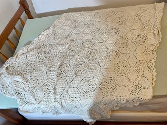 Vintage Crocheted Tablecloth & Doily