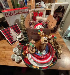 Large Lot Of Misc Christmas Holiday Items