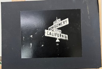 Matted Picture Of Montgomery And California Streets.