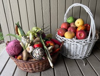 2 Decorative Fruit Baskets