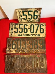 Vintage Washington License Plates