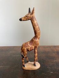 Carved Giraffe Made In Kenya