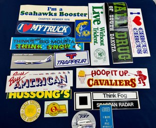 Lot Of Vintage Stickers