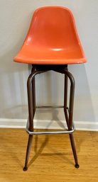 MCM Orange Fiberglass Chair/stool