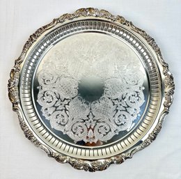 Wallace Baroque 297 Silverplate Round Tray
