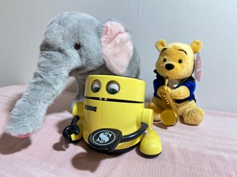 Pooh Bear, Robie Bank And Elephant