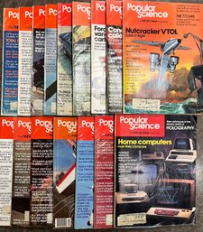 Lot Of 16 Popular Science Magazines Mid 70s