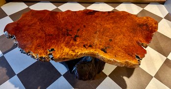 Burl Wood Slab Table