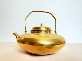 Vintage Brass Tea Pot