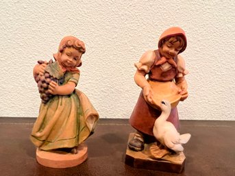 Wood Carved Figurines By W U M Heinzeller