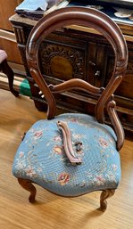 Antique Needlepoint Chair Needs Repair