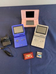 2 Game Boy Advance SP & Nintendo DS Lite& 2 Pokemon Games
