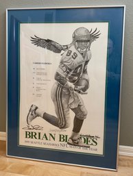 Brian Blades Signed Michael Reagan Print 89/500