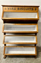 Viau Biscuits Display Cabinet Made In Canada