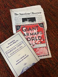 The American Observer And A Giant War Map